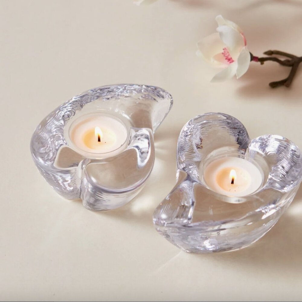 Simon Pearce Twist Heart Tealight